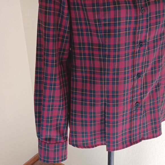 NWOT Pendleton Tartan Plaid Wool Shirt in Red and Black. Holiday - Picture 4 of 11
